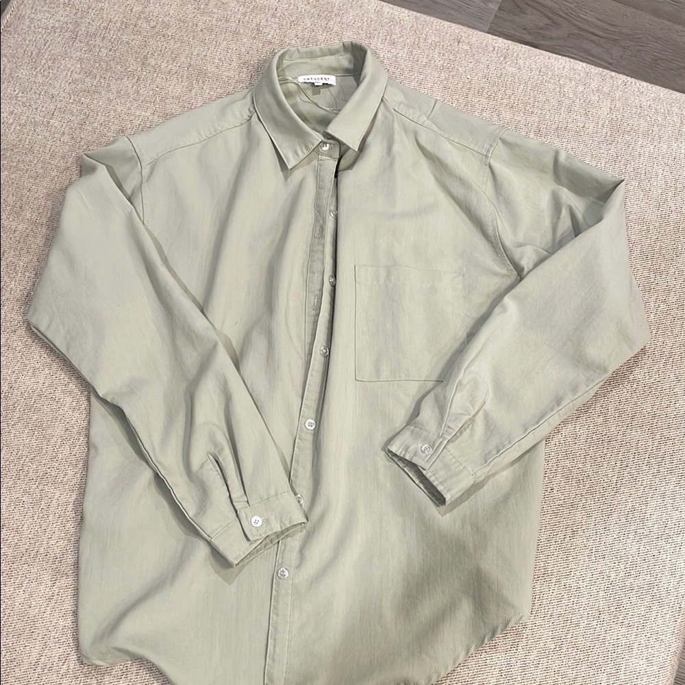 Light Green Button-Up Shirt